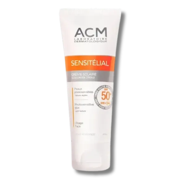 ecran acm creme solaire sensitélial peau sensible invisible