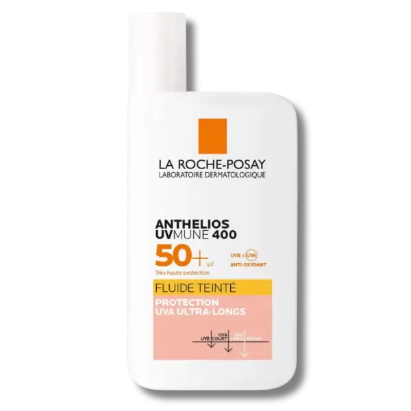 ecran solaire anthelios uvmune400 la roche posay fluide tout type de peau teinté