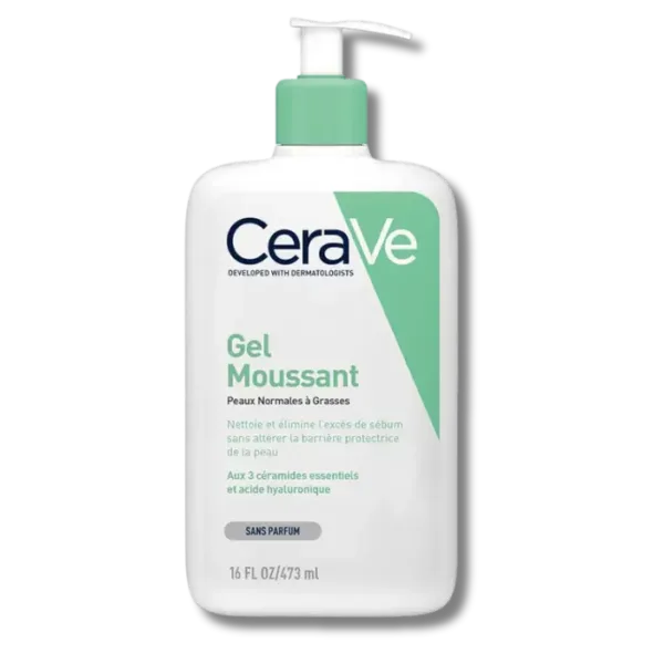 Cerave Gel Moussant | Gel Nettoyant Peau Grasse 473ml