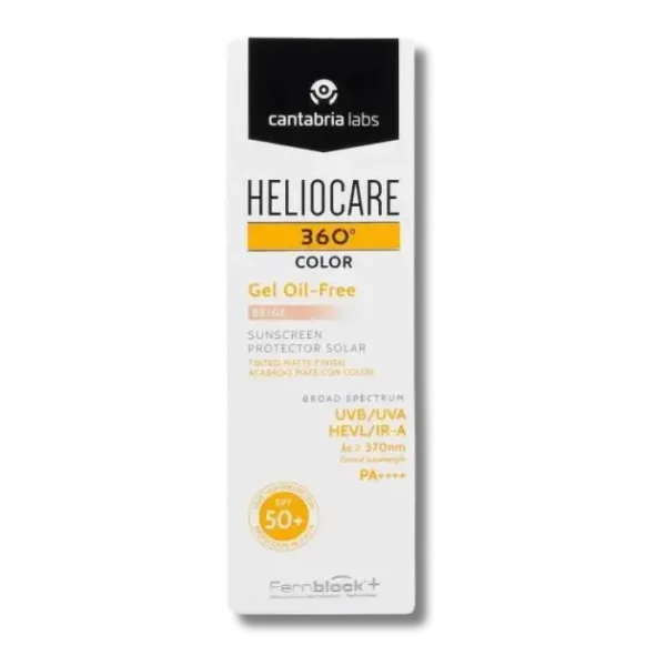 helio care 360 creme solaire peau grasse teinte