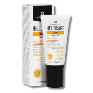 helio care 360 color water gel peau grasse teinte fluide