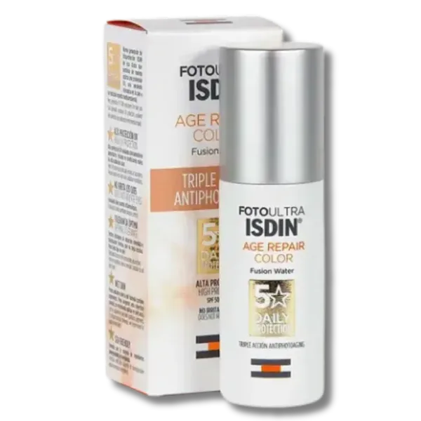 isdin fotoultra age repair color, ecran solaire anti age teinte