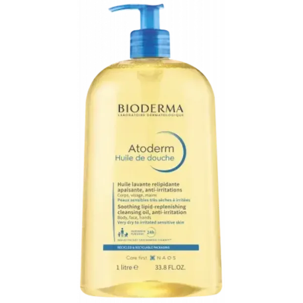 Bioderma Atoderm Huile de Douche Lavante 1L