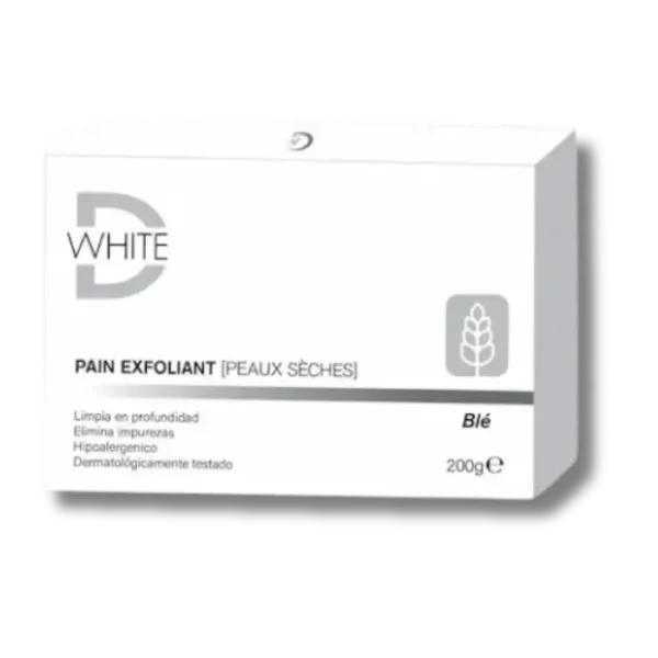 D-White Savon Pain Exfoliant Peau Seche Blé 200g