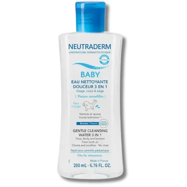 Gilbert Neutraderm Baby Eau Nettoyant Douceur 3en1 200ml