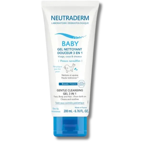 Gilbert Neutraderm Baby Gel Nettoyant Douceur 3en1 200ml