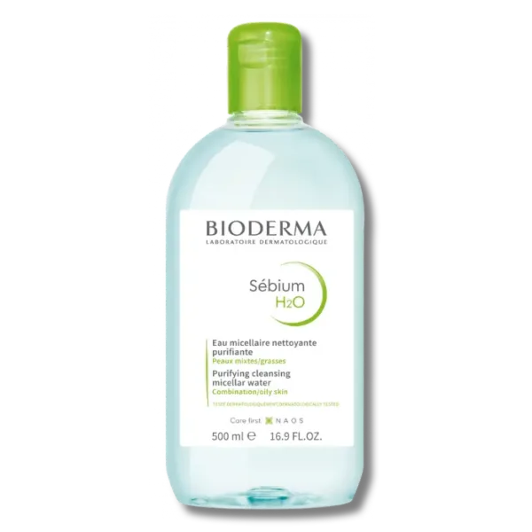 Bioderma Sébium H2O Eau Micellaire Nettoyante Purifiante 500ml