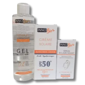 INNO Bio - Kit Beauty - Pack Ecran + Gel Nettoyant + Sérum Vitamine C