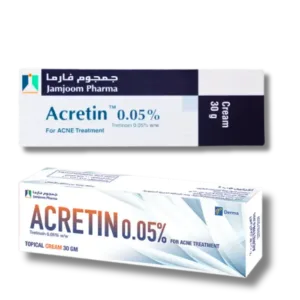 Acretin Cream 0.05% Tretinoin 30g, Equivalent de Retacnyl