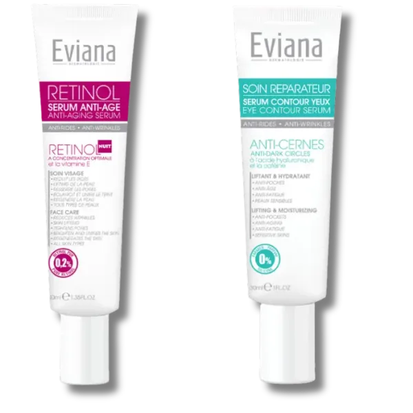 Eviana Pack - Retinol Serum Anti-age 40 ml+ Serum Contour Yeux Anti-cernes 30ml