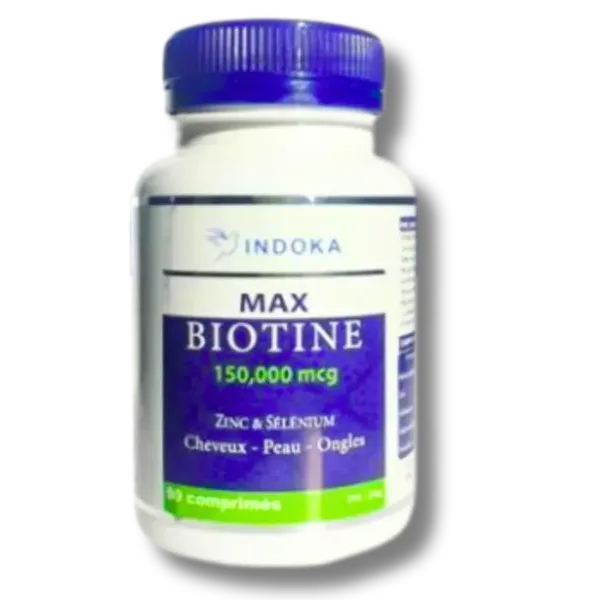 Indoka Max Biotine + Zinc + Sélénium 90Comprimés