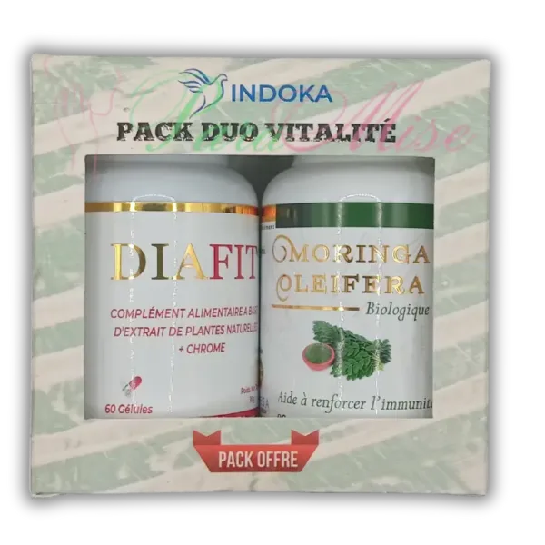 Indoka | Pack Duo Vitalité - Diafit 60Gélules + Moringa Oleifera 90Comprimée