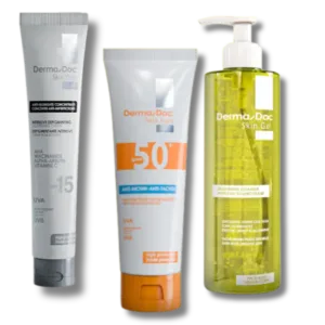 Pack Dermadoc - Gel Nettoyant + Ecran Solaire + Crème Eclaircissant