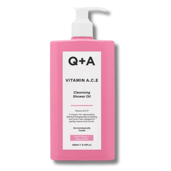 Q+A Vitamin A C E Cleansing Shower Oil 250ml