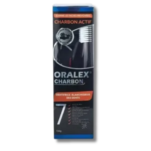 Oralex Charbon - Dentifrice Blanchisseur + Brosse Cadeau