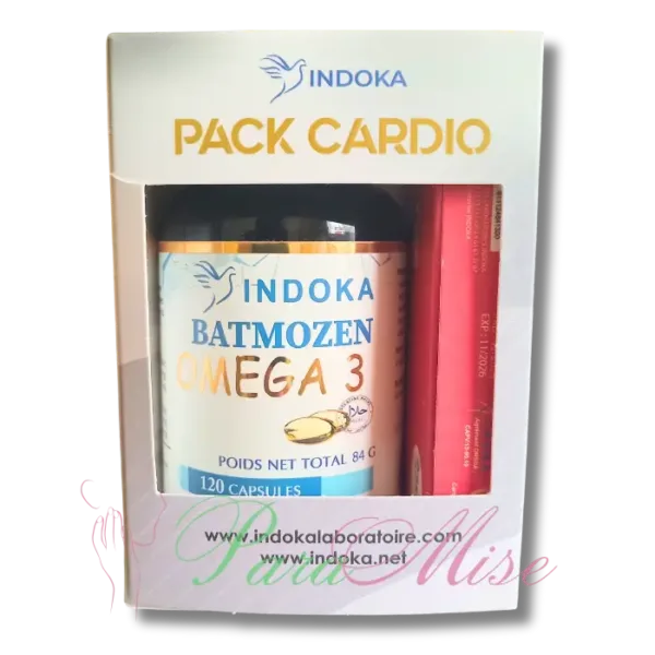 Indoka Pack Cardio - Omega 3 120Capsules + Q10 Co-enzyme 30Capsules