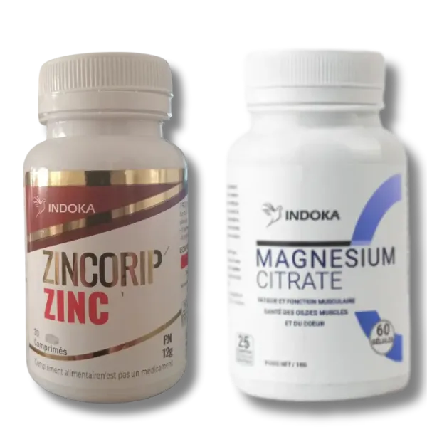 Indoka Pack Relax - Zincorip Zinc 30Comprimés + Magnesium Citrate 60Gélules