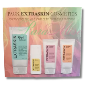 Pack EXTRASKIN Cosmetics Gel Nettoyant + Sérum Dépigmentant + Crème Hydratante + Crème Solaire