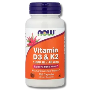 Now Vitamin D3&K2 1000IU 120Capsules