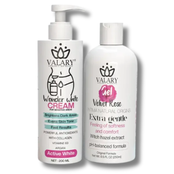 VALARY Wonder White Cream 200ml + Gel Velvet Rose 250ml