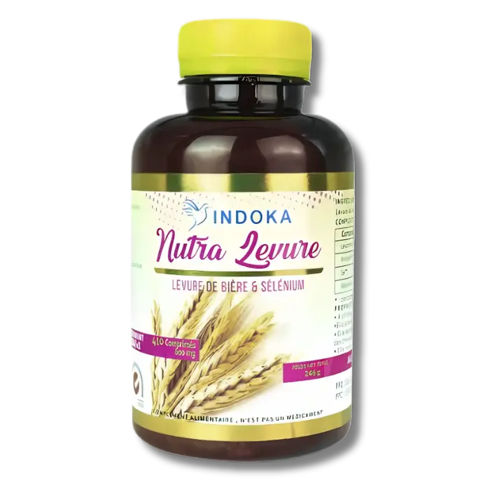 Indoka Nutra Levure - Levure de Bière et Sélénium 410Comprimés Indoka Nutra Levure - Levure de Bière et Sélénium 410Comprimés