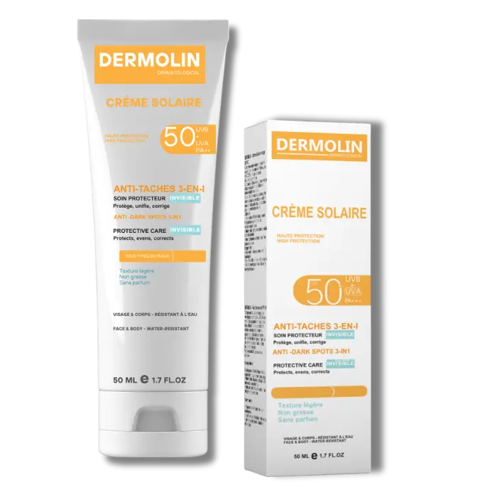 Dermoline Crème Solaire Anti-taches Invisible 50ml Dermoline Crème Solaire Anti-taches Invisible 50ml