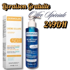 Pack Dermolin ( Crème solaire et gel nettoyant )