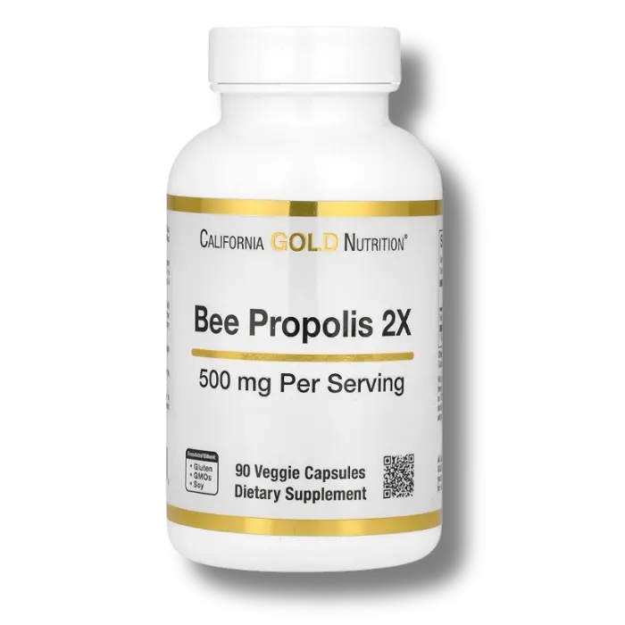 California Gold Nutrition - Bee Propolis 2X 500mg 90Capsules California Gold Nutrition - Bee Propolis 2X 500mg 90Capsules