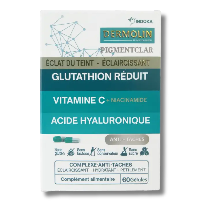 Indoka Dermolin Pigmentclar 60gélules Indoka Dermolin Pigmentclar 60gélules