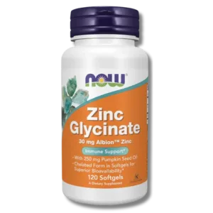 now - Zinc Glycinate 30mg 120Capsules