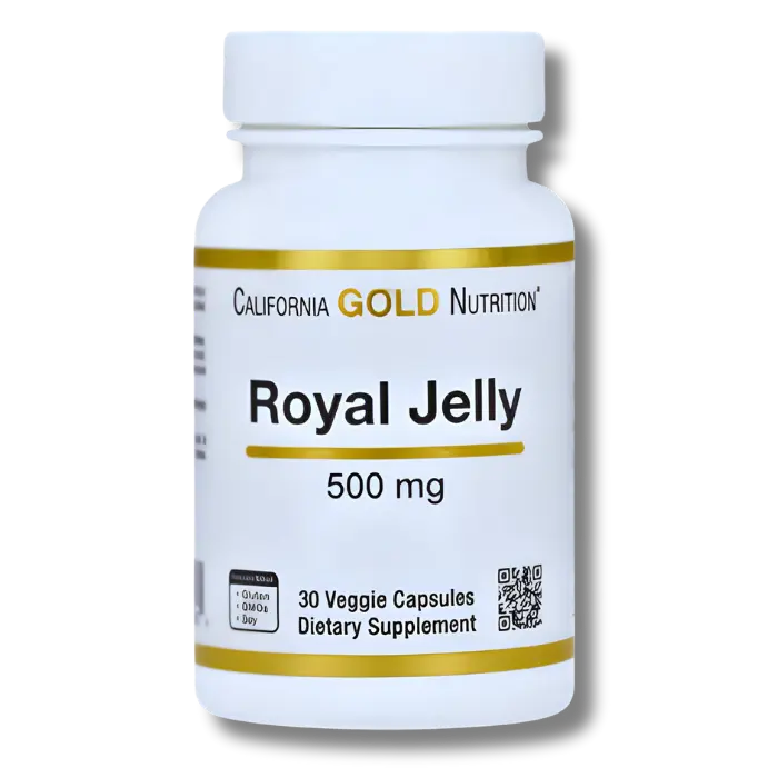 California Gold Nutrition - Royal Jelly 500mg 30Capsules California Gold Nutrition - Royal Jelly 500mg 30Capsules