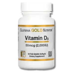 California Gold Nutrition - Vitamin D3 2000IU 90Capsules