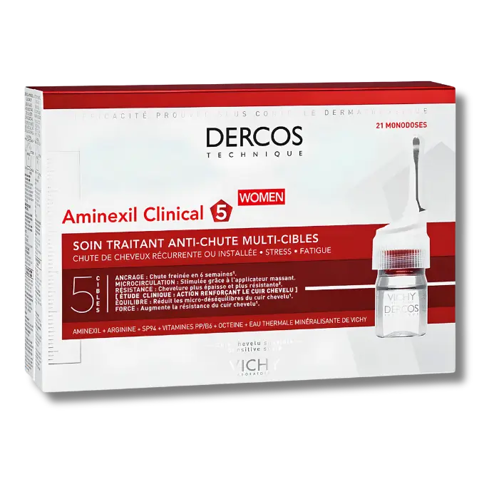 Vichy Dercos Aminexil Clinical 5 Women 21 Ampoules Vichy Dercos Aminexil Clinical 5 Women 21 Ampoules