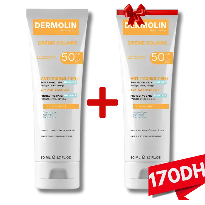 Dermolin - 2 Crème Solaire au Prix de 1