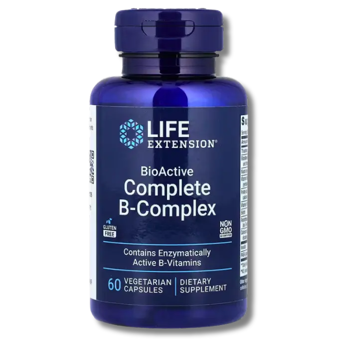 Life Extension - BioActive Complete B-Complex 60Capsules Life Extension - BioActive Complete B-Complex 60Capsules