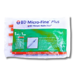 BD Micro-Fine Plus Syringe 1ml 10unités
