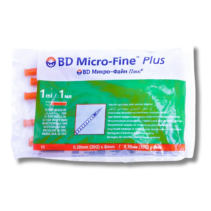 BD Micro-Fine Plus Syringe 1ml 10unités BD Micro-Fine Plus Syringe 1ml 10unités