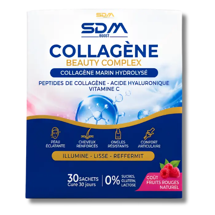 SDM – Collagène Marin Hydrolysé 30Sachets Gout Fruits Rouges