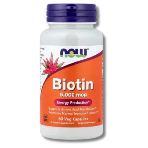 now - Biotin 5000mcg Energy Production 60Gélules